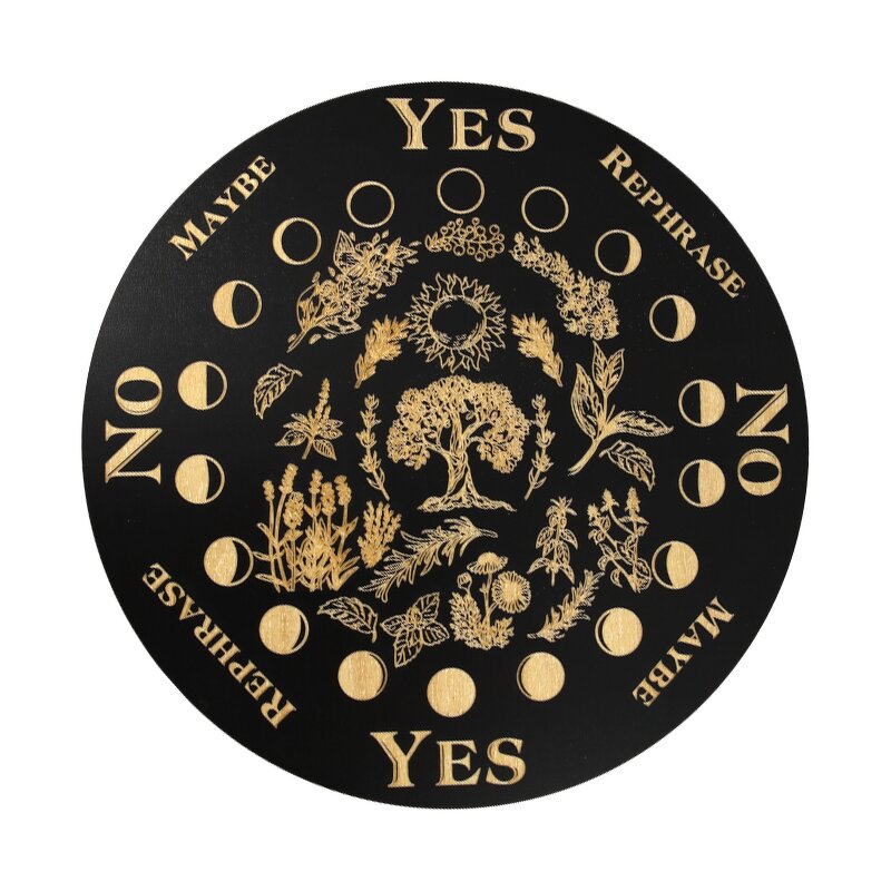 Wooden Ouija Board Supplier - Round Crystal Ball Design for Rituals