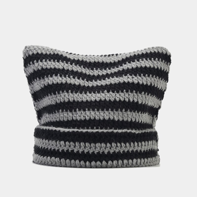 Knitted Beanie Supplier - Wholesale Jacquard Custom Label Cat Ear