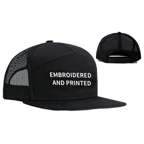 Baseball Hat Factory - Wholesale Plain Flat Brim Embroidery Leather Patch