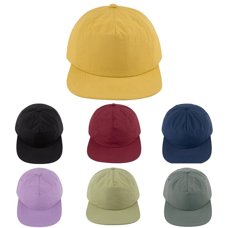 5 Panel Hat Factory - Wholesale Vintage Low Profile Nylon Waterproof
