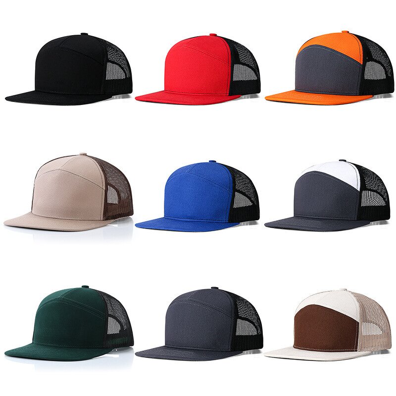 Baseball Hat Factory - Wholesale Plain Flat Brim Embroidery Leather Patch