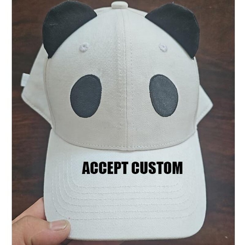 Baseball Cap Supplier - Hot Selling 6 Panel Washed Denim Cat Ear