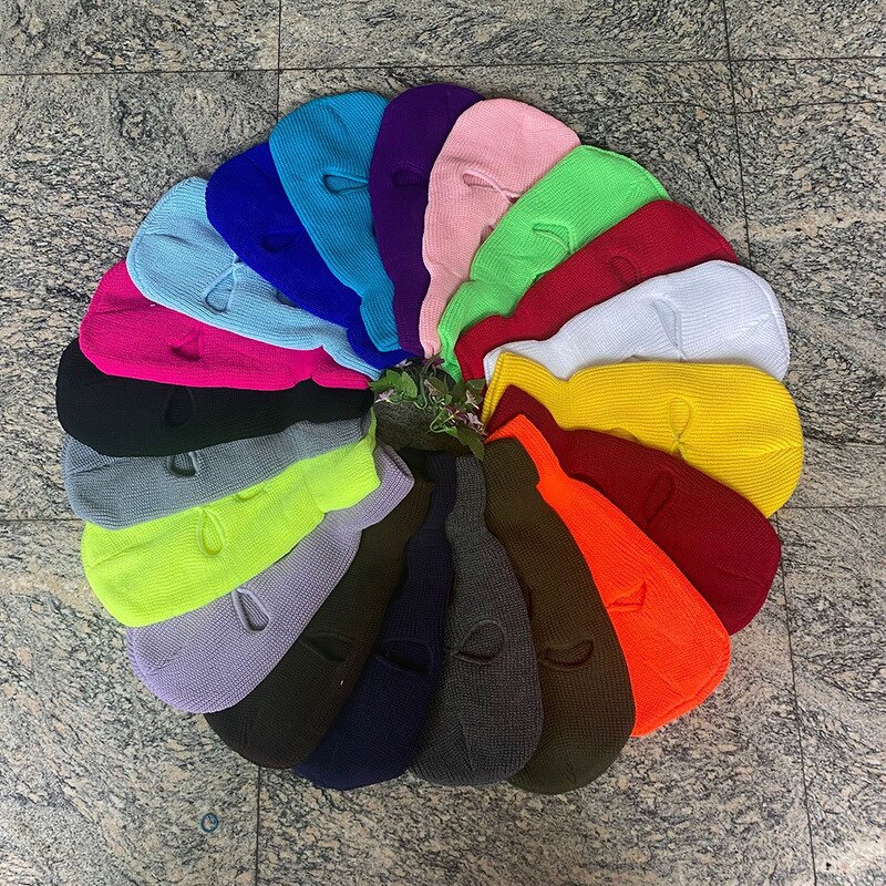 Ski Balaclava Factory - Wholesale Embroidery Custom Label Wool 3 Hole