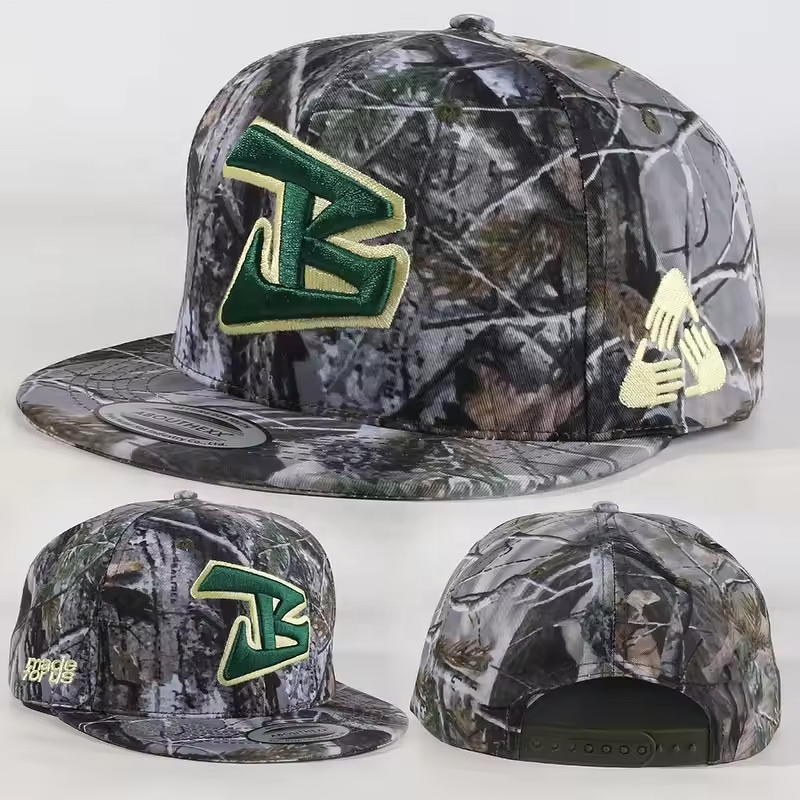 Camo Baseball Cap Supplier - OEM Sublimation Print 6 Panel