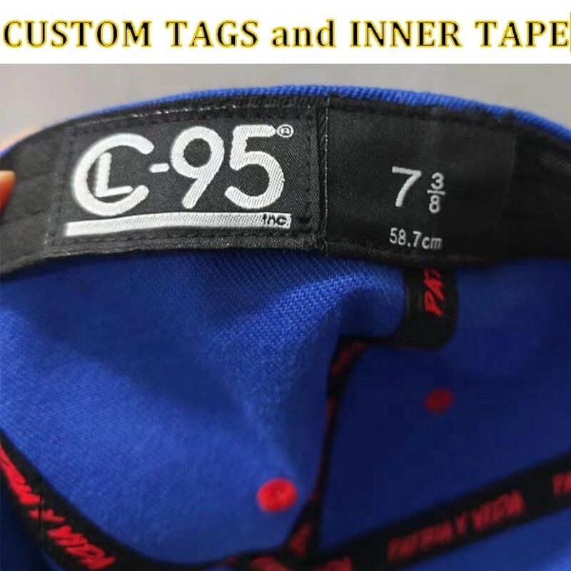 Snapback Hat Factory - Custom Embroidery Inner Tape Flat Brim
