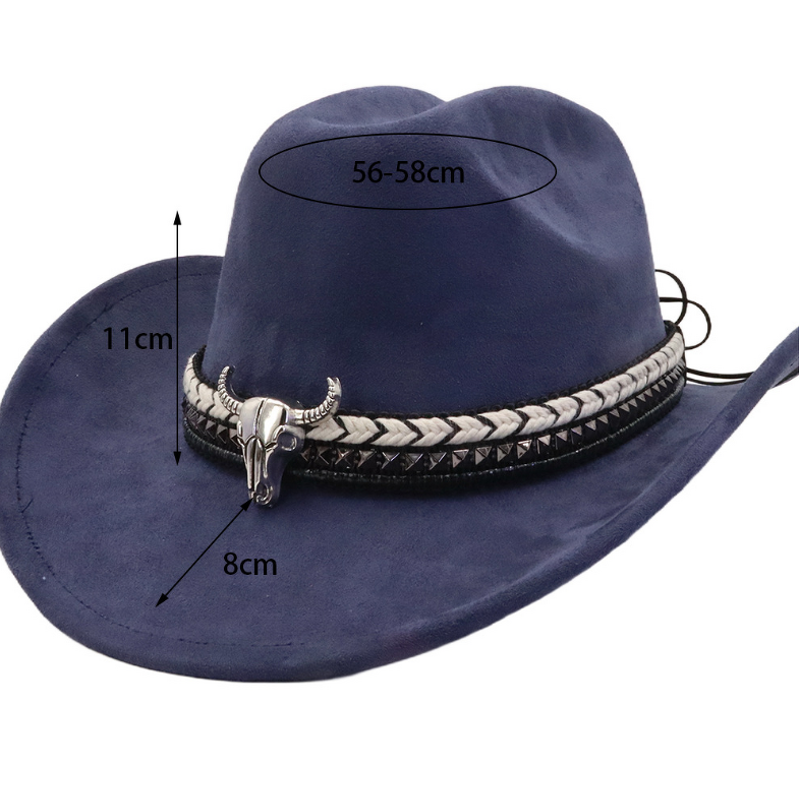 Fedora Cowboy Hat Supplier - Custom Brand Woven Label Vintage Wide Brim