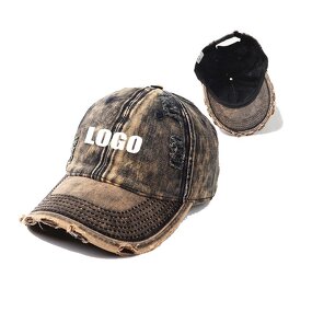 Denim Dad Hat Factory - Wholesale Plain Embroidery Leather Patch Vintage