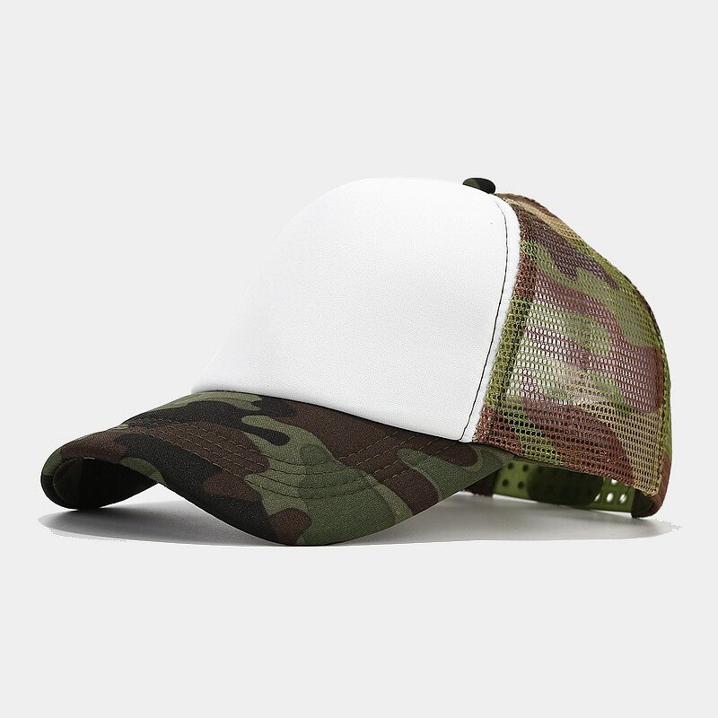 Trucker Hat Supplier - Low MOQ Custom Patch Sublimation Print Camo