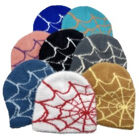 Mohair Beanie Factory - Jacquard Custom Embroidery Woven Tags Y2K