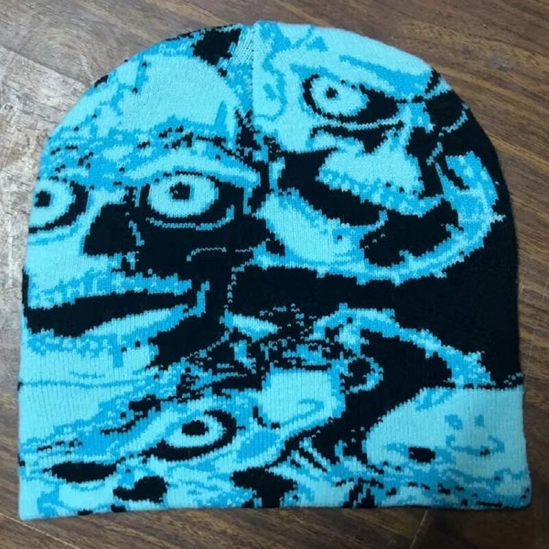 Beanie Supplier - Low MOQ OEM Designer Skull Cuff Jacquard