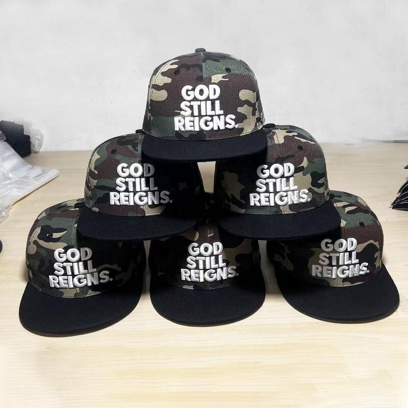 Camo Snapback Hat Factory - Low MOQ 3D Embroidery 6 Panel