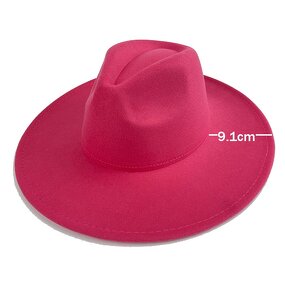 Fedora Hat Supplier - Vintage Solid Color Custom Brand Label Felt