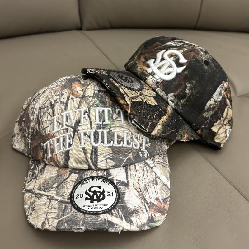 Dad Hat Supplier - Sublimation Print Camouflage 3D Embroidery Vintage