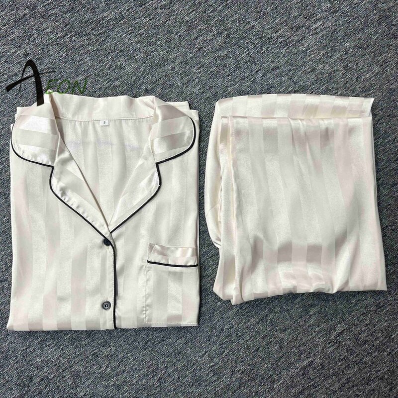 Women's Satin Pajamas Manufacturer - Jacquard Lounge Wear