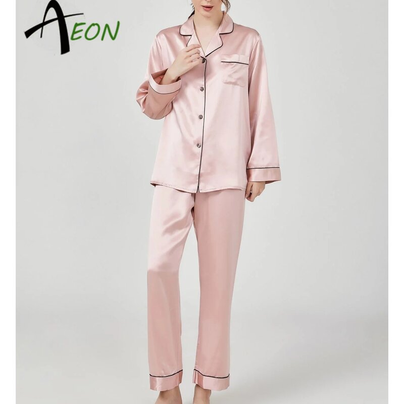 Custom Pajamas Factory - Silk Satin Long PJ Set Manufacturer