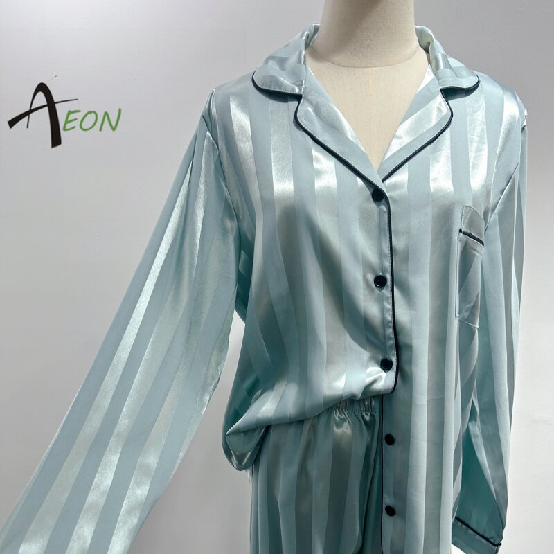 Women's Satin Pajamas Manufacturer - Jacquard Lounge Wear