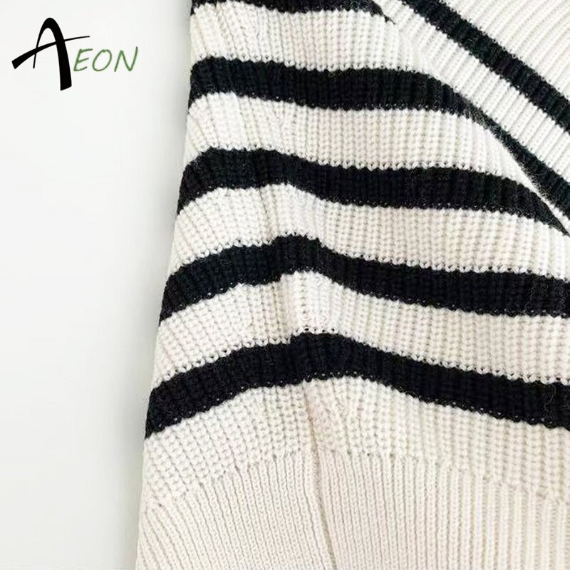Women's Zip Sweater Factory - Custom Striped Knit Jumper