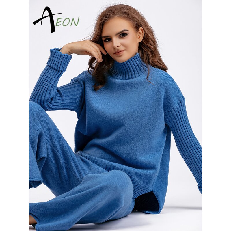 Women's Knit Set Factory - Two Piece Sweater Skirt Set