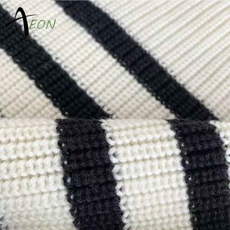 Women's Zip Sweater Factory - Custom Striped Knit Jumper