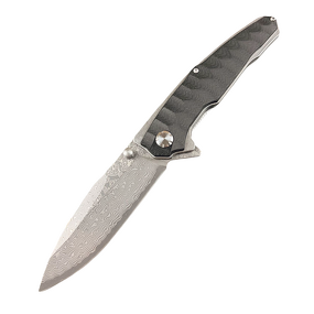 Damascus Folding Knife Factory - Steel Blade Outdoor Hunting Rescue