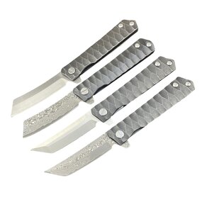 Folding Knives Factory - Promotion Damascus Steel Handle Camping Fishing