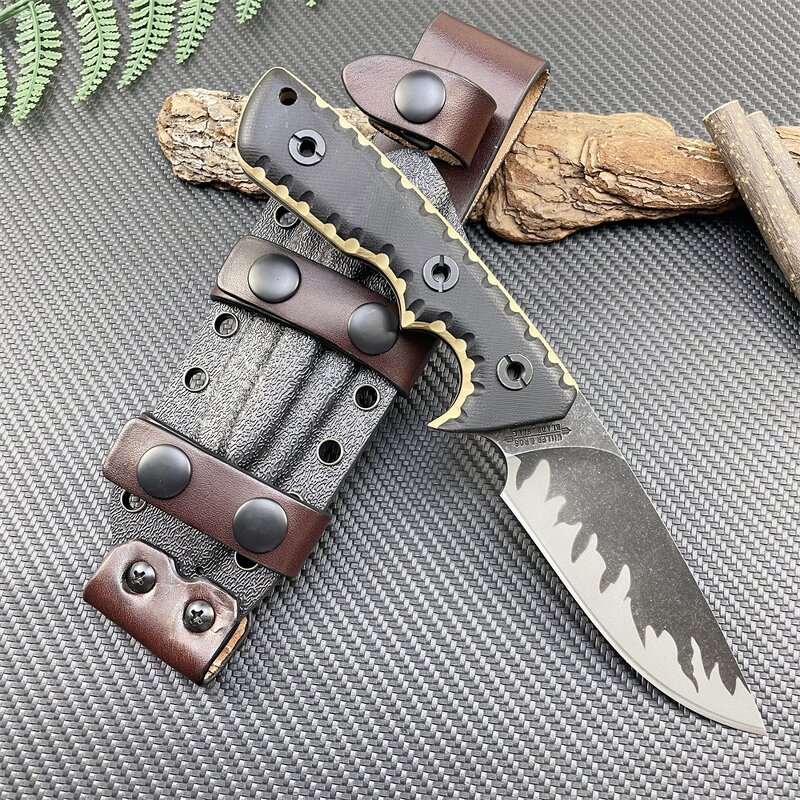 Survival Pocket Knife Factory - M27 8cr13mov Steel G10 Handle Fixed