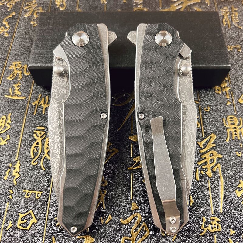 Damascus Folding Knife Factory - Steel Blade Outdoor Hunting Rescue