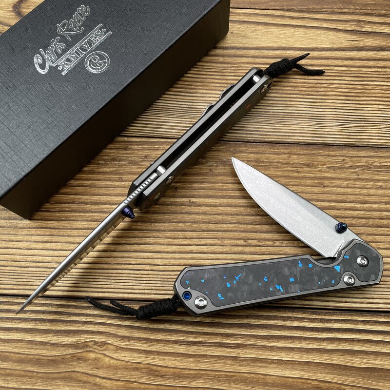 Folding Knife Factory - Chris Reeves Style 8cr13mov Carbon Fiber