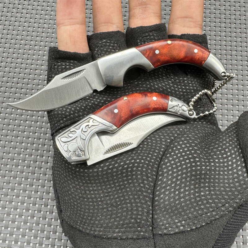Mini Folding Knife Factory - Wood Handle Outdoor Survival Hunting