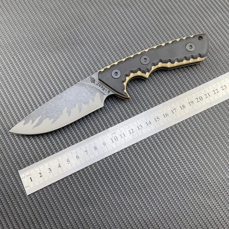 Survival Pocket Knife Factory - M27 8cr13mov Steel G10 Handle Fixed