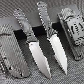 Fixed Blade Knife Supplier - Customizable 1012 8CR14mov Steel G10 Handle