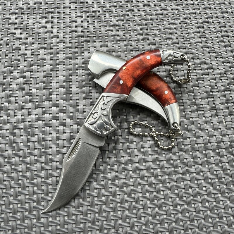 Mini Folding Knife Factory - Wood Handle Outdoor Survival Hunting