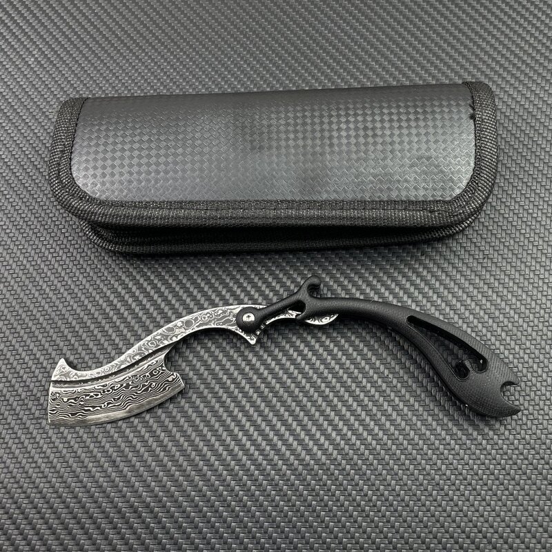 Folding Knife Supplier - Factory Price Damascus G10 Handle Outdoor