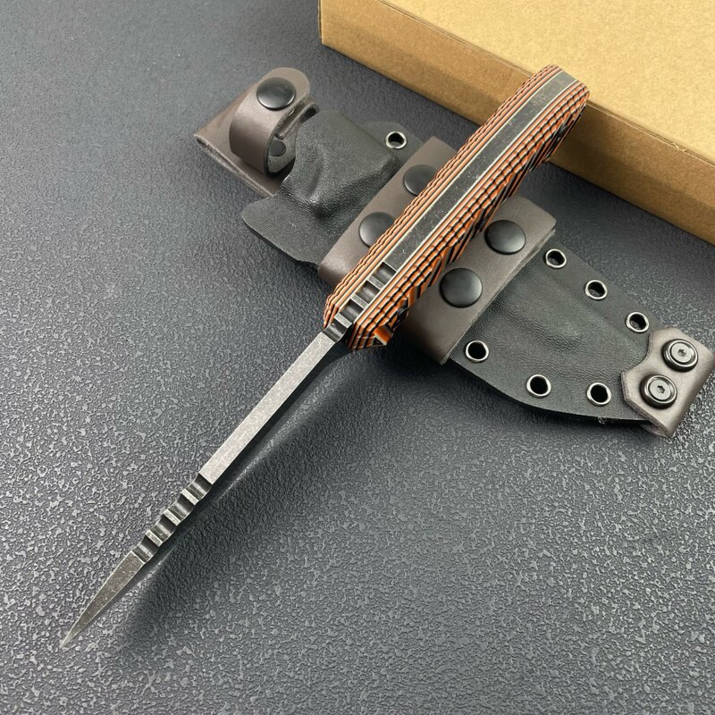 Handmade Hunting Knife Supplier - M26 Fixed Blade with Leather Sheath