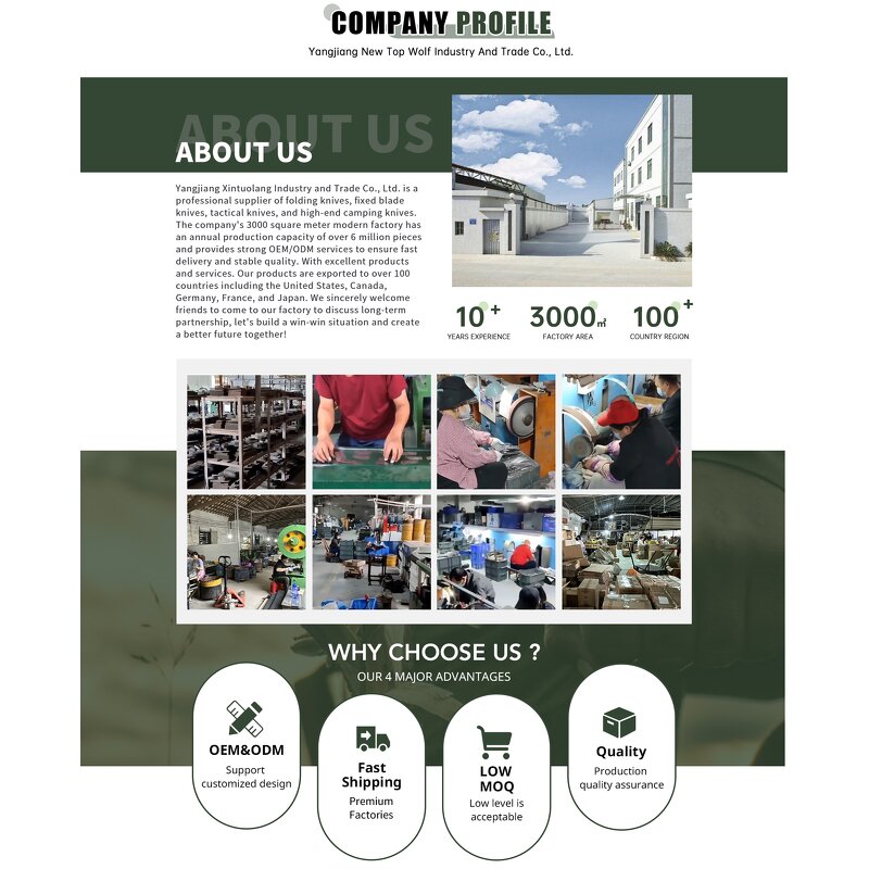 Fixed Blade Knife Factory - Redesign Damascus Steel Hunting Tactical