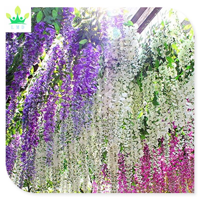 Artificial Wisteria Vine Factory - Hanging Flower String