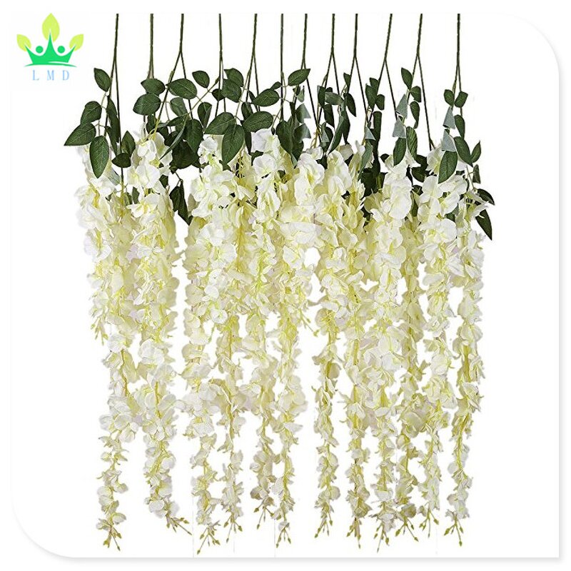 Realistic Wisteria Vine Factory - Silk Flower Plant