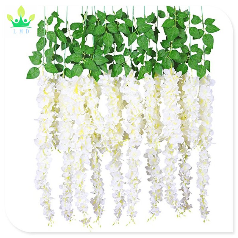 Artificial Hanging Garland Factory - Wisteria Vine Decor