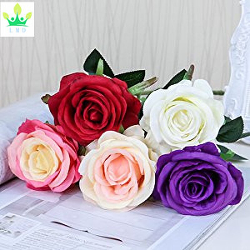 Artificial Silk Rose Factory - Coffee Color Bouquet
