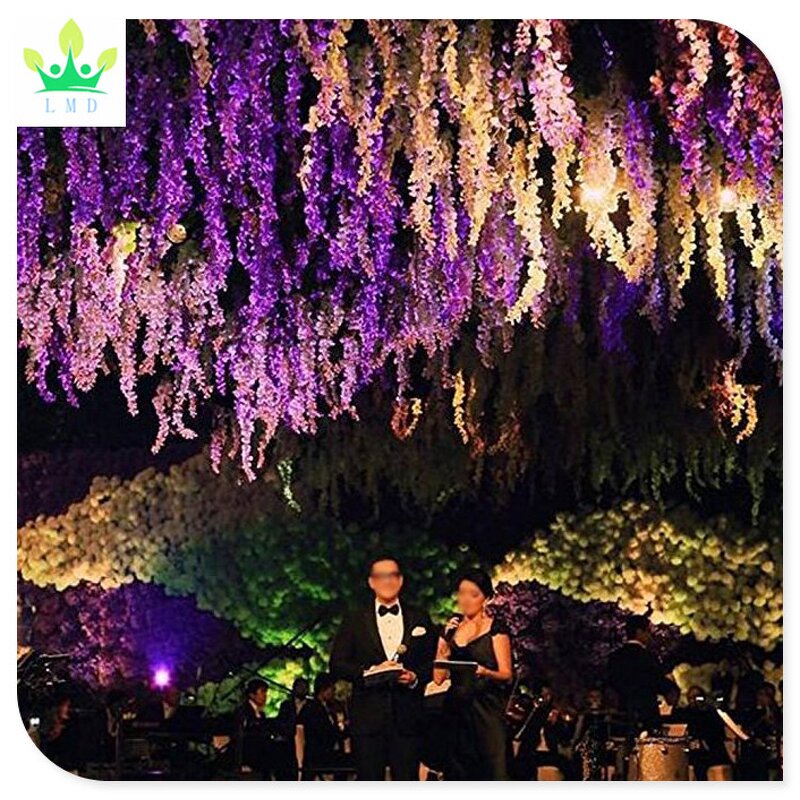 Artificial Hanging Garland Factory - Wisteria Vine Decor