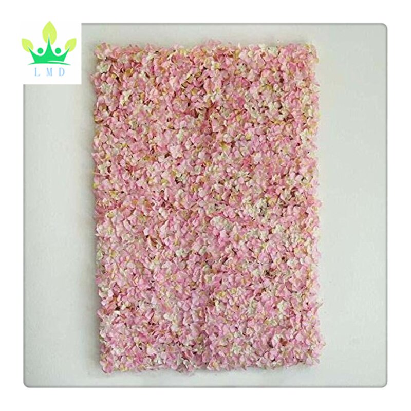 Artificial Flower Wall Factory - Pink Hydrangea Panel