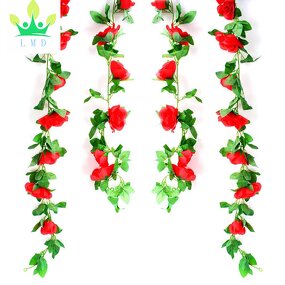 Artificial Rose Vine Factory - Hanging Garland Supplier