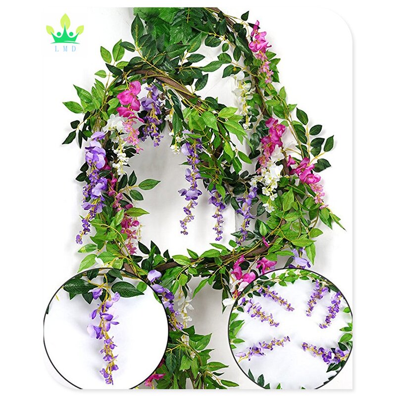Artificial Silk Wisteria Factory - Real Looking Vine