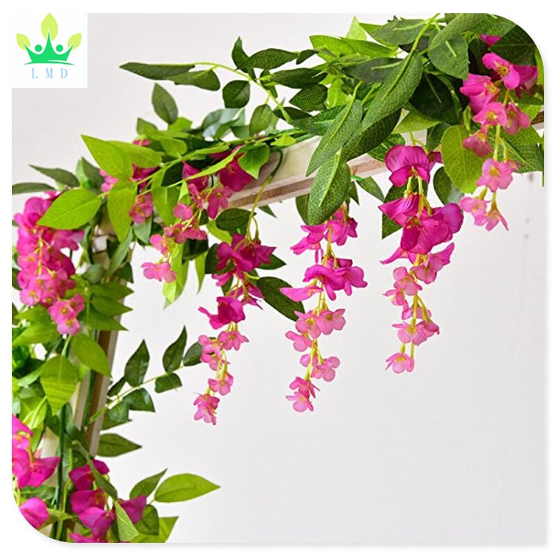 Artificial Wisteria Vine Factory - Hanging Flower String