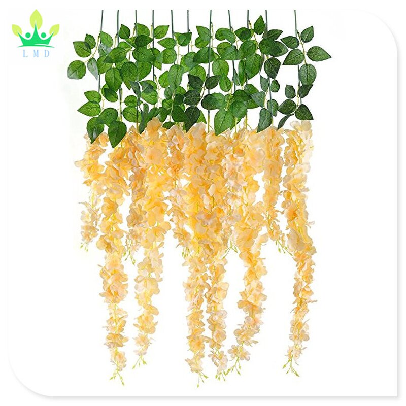 Artificial Hanging Garland Factory - Wisteria Vine Decor