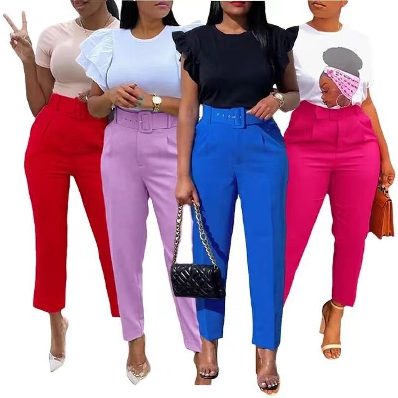 Office Pants Factory - Latest Design Elegant Career Suits High Waist