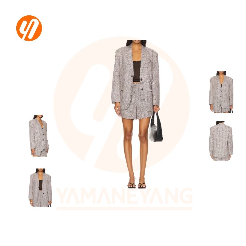 Women's Set Factory - Latest Design Two-Piece Skirt Suits Button Top