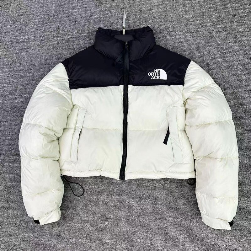 Down Jacket Supplier - Stand Collar Cropped Puffer Coat Wholesale