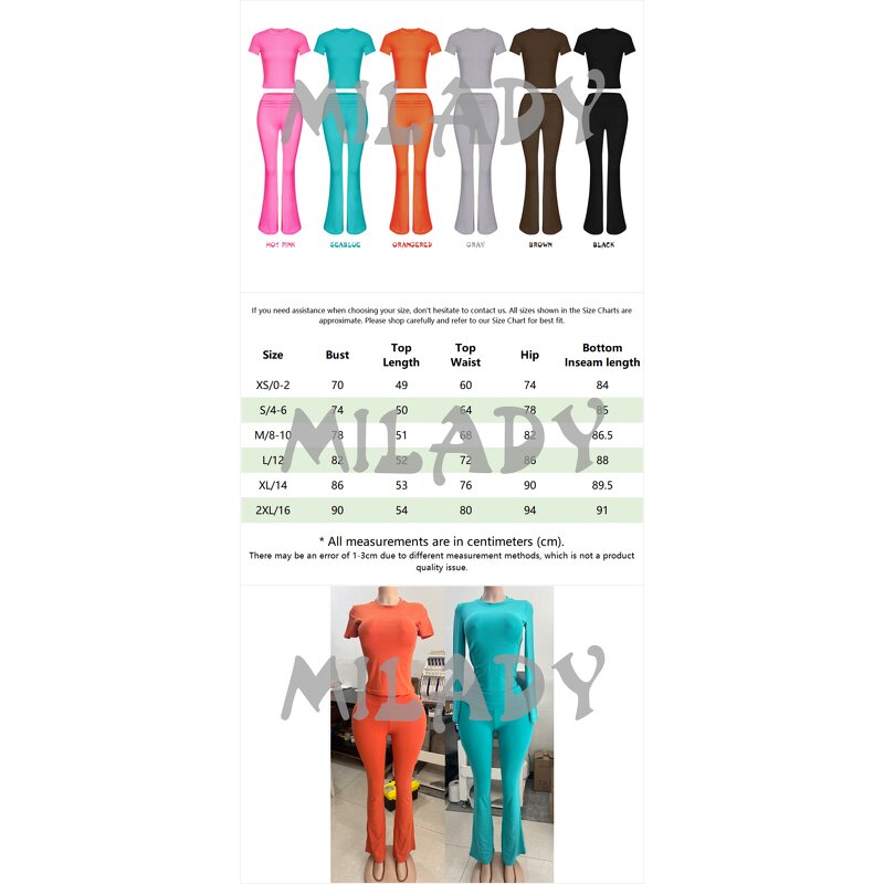 Loungewear Set Supplier - OEM Two Piece Set Wide Long Leggings Flared