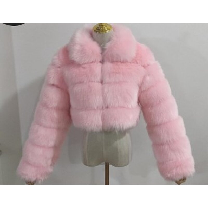 Fur Coat Supplier - Faux Short Fur Coat Plus Size Multi Color